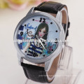 Stylish leather strap latest girls watches